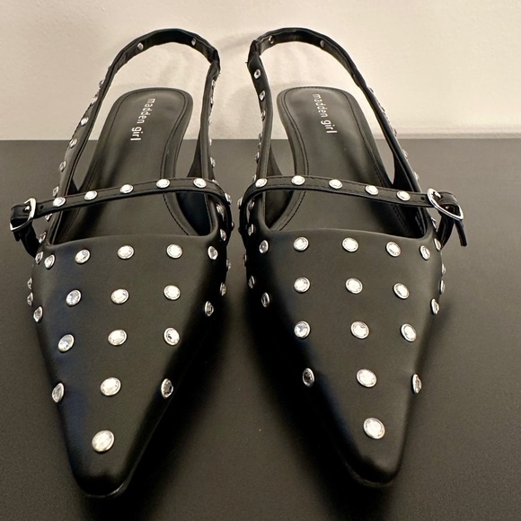 Madden Girl Studded Slingback Heels 9.5 - Picture 2 of 7